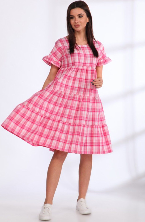 Хлопковое платье Angelina & Сompany 537 розовый