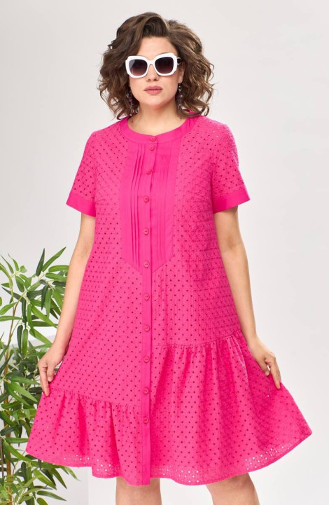Хлопковое платье Romanovich Style 1-2525 малиновый
