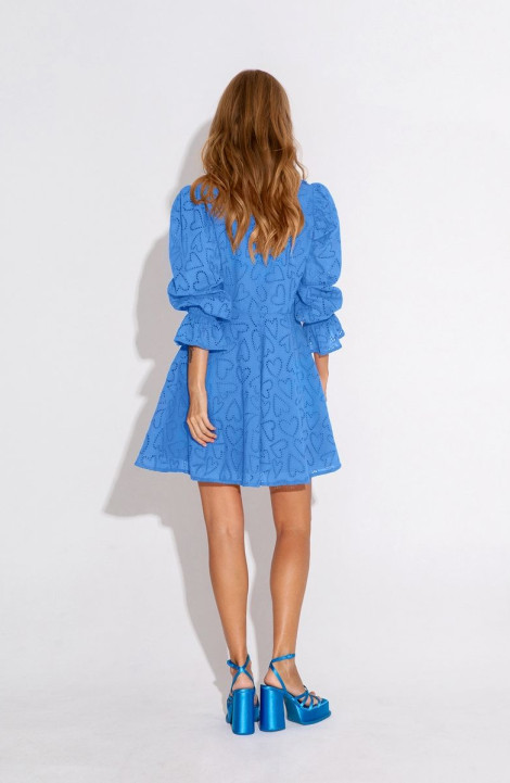Хлопковое платье PiRS 4620 голубой