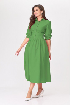 Хлопковое платье Abbi 1013 зеленый