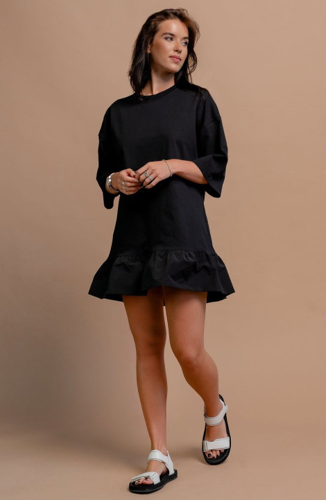 Трикотажное платье JRSy 2365 черный