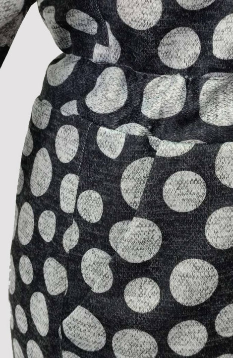 Трикотажное платье Patriciа F15245 черный,серый