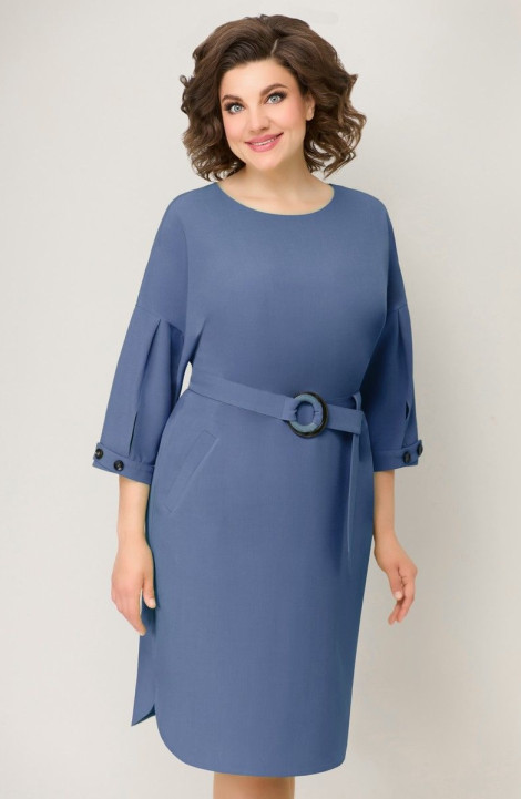 Платье VOLNA 1302 темно-голубой