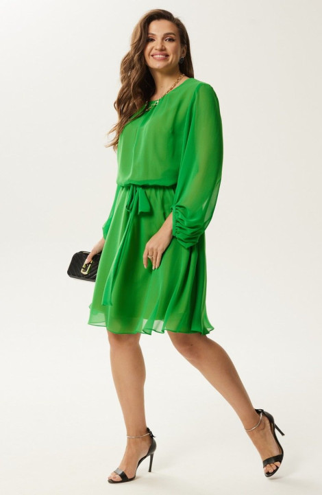 Шифоновое платье Condra 2406 зеленый