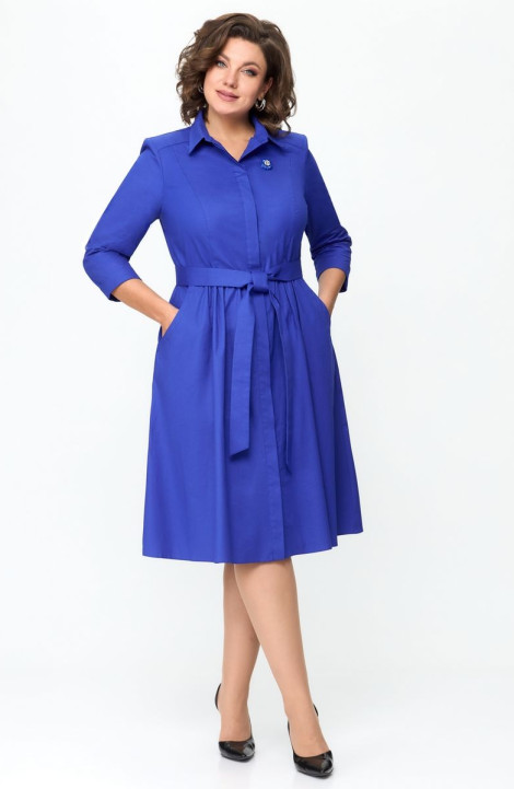 Хлопковое платье DaLi 5348Б голубой