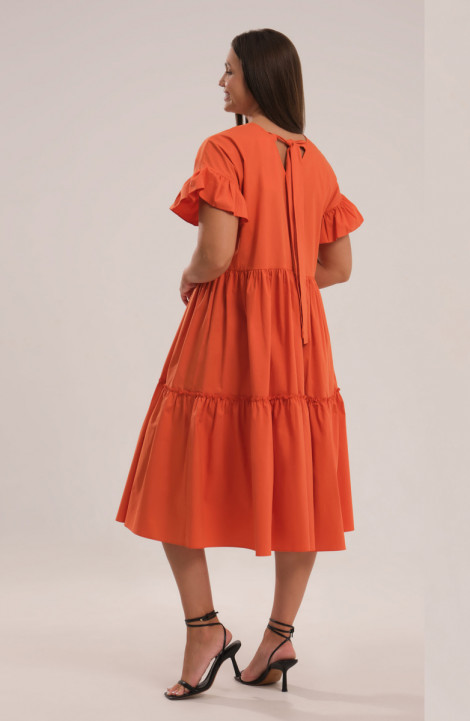 Хлопковое платье Панда 89580w оранжевый