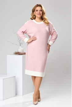 Трикотажное платье Romanovich Style 1-2593 розовый