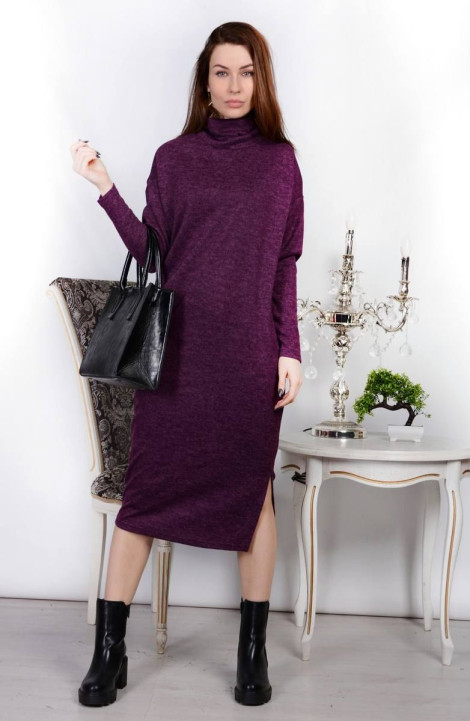 Трикотажное платье Patriciа NY14952 фиолетово-баклажановый
