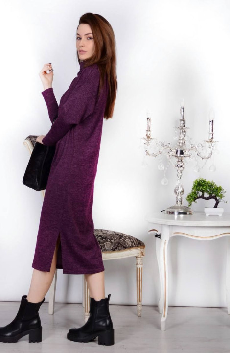 Трикотажное платье Patriciа NY14952 фиолетово-баклажановый