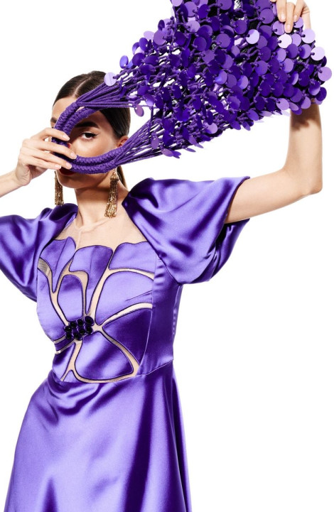 Платье ELLETTO LIFE 1975 фиолетовый