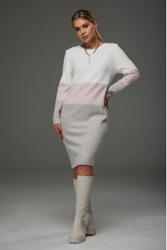 Трикотажное платье Galean Style 915 розовый