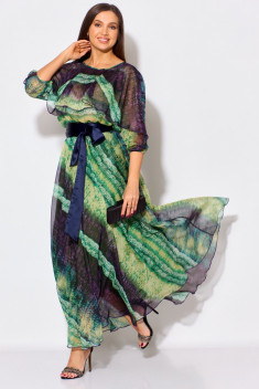 Шифоновое платье Anastasia 1068 мультипринт