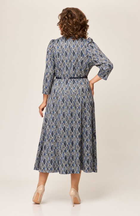 Трикотажное платье ELVIRA 103-4 синий