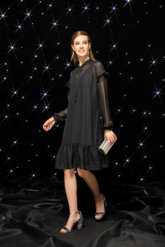Шифоновое платье Barbara Geratti by Elma С2769BG чёрный
