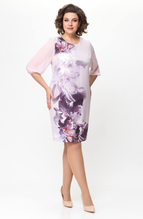Шифоновое платье Solomeya Lux 890 розовый