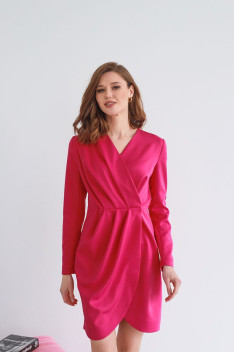 Хлопковое платье AURA of the day 3086-Р ярко-розовый