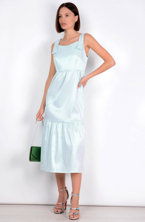 Платье Patriciа NY15339 белый,салатовый