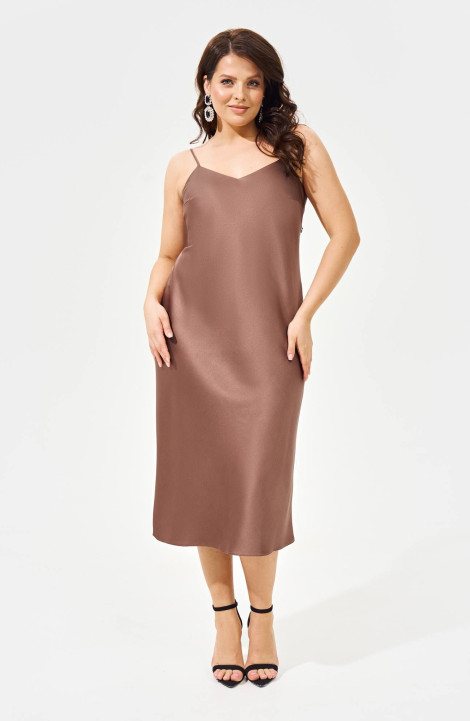 Платье IVA 1587 коричневый