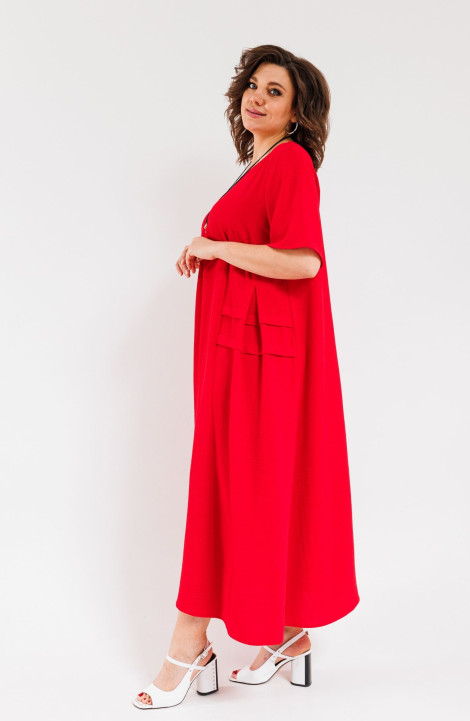 Платье OVERYOU М107-2 красный
