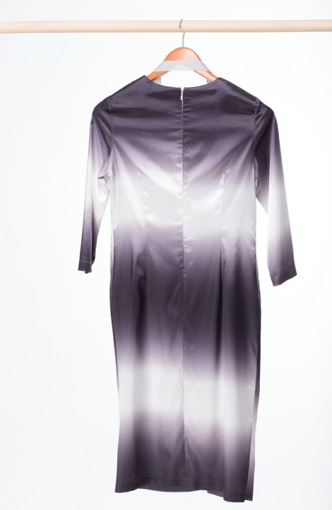 Платье Anelli 785 серо-белый