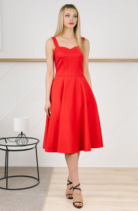 Платье MONA STYLE FASHION&DESIGN 24004 красный