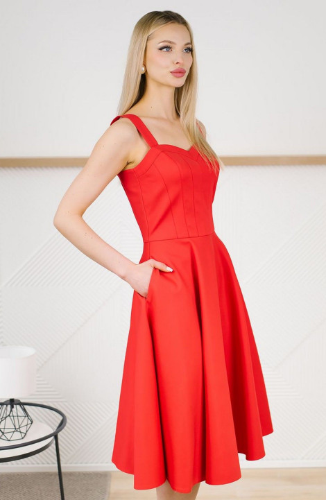 Платье MONA STYLE FASHION&DESIGN 24004 красный