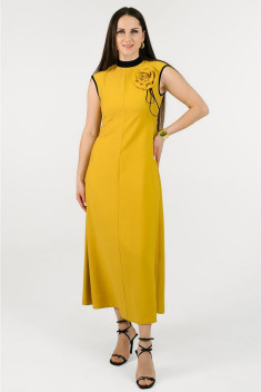 Платье MONA STYLE FASHION&DESIGN 24019 горчичный