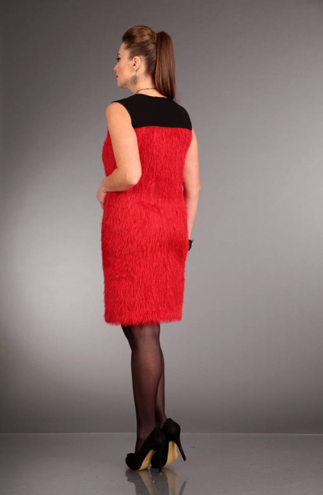 Трикотажное платье Liona Style 561 красный
