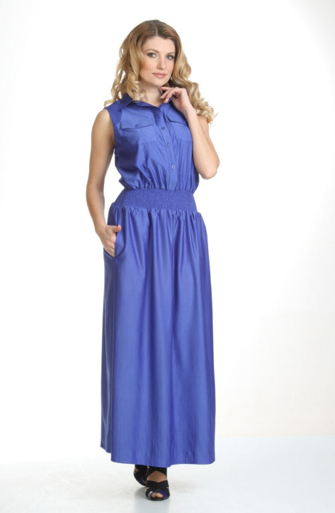 Платье Liona Style 430 синий