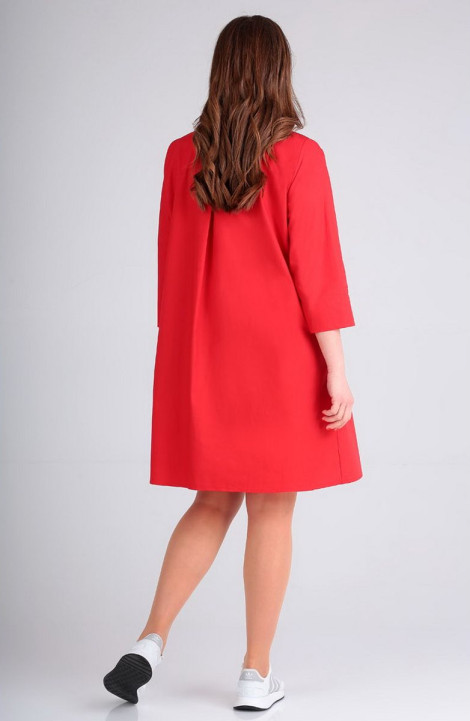 Хлопковое платье Таир-Гранд 62388 красный