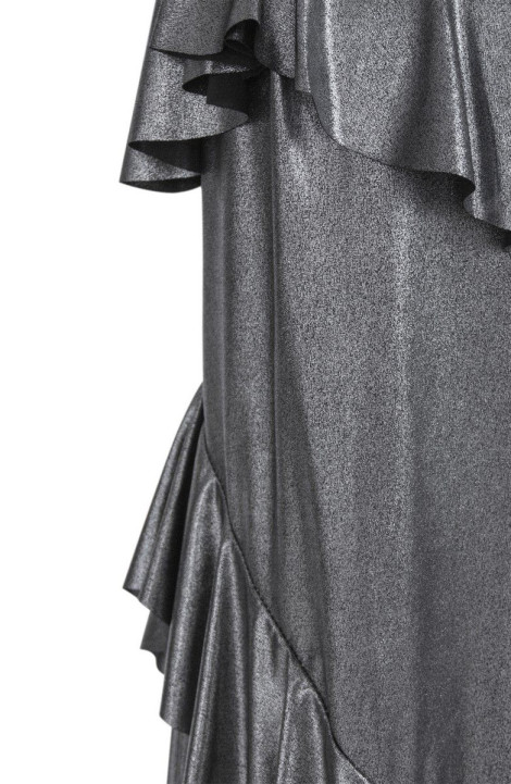 Трикотажное платье Alena Goretskaya A1131/1 серебро