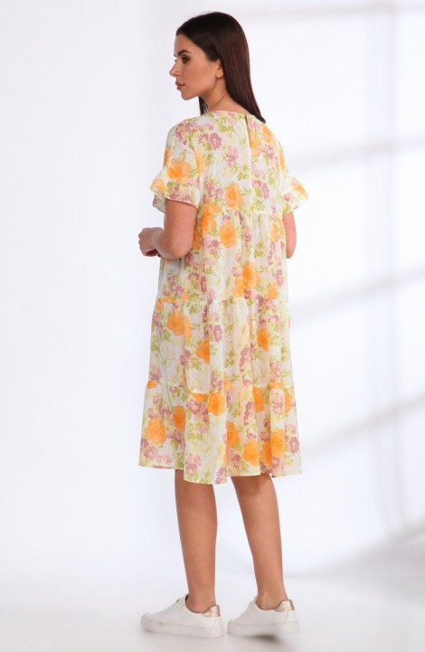 Шифоновое платье Angelina & Сompany 538 желтые_цветы