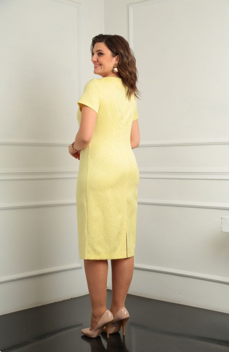 Хлопковое платье Lady Line 530 лимон