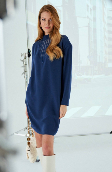 Платье Lokka 1033В серо-синий