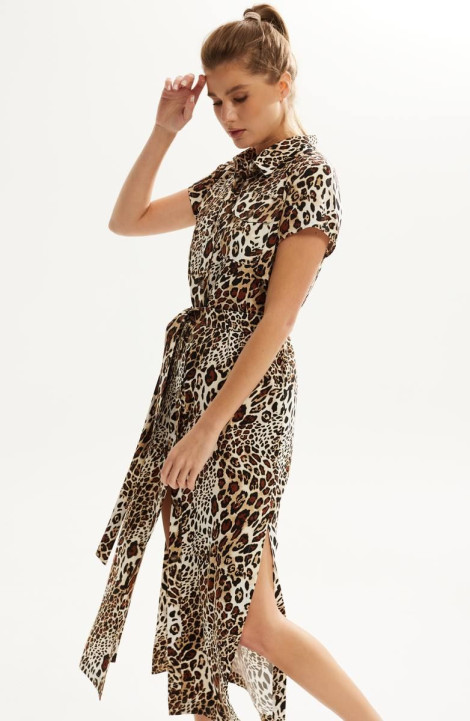 Платье DAVA 156 принт_леопард