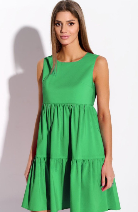 Хлопковое платье AYZE 72734 зелёный