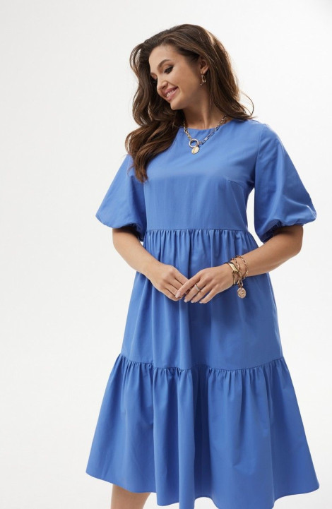 Хлопковое платье MALI 423-012 голубой
