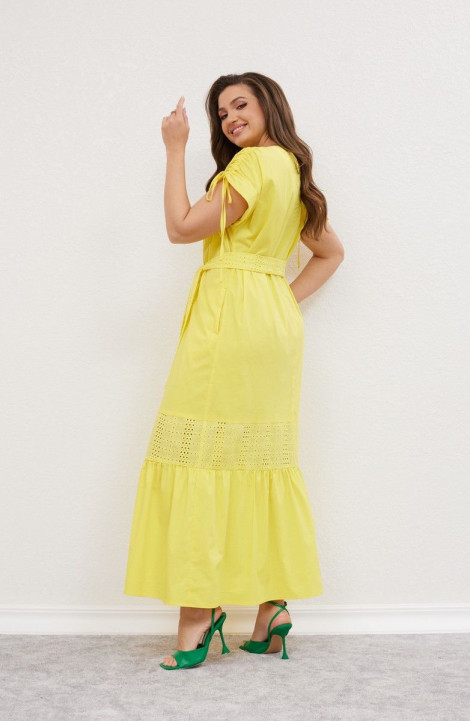 Хлопковое платье Angelina А950 желтый