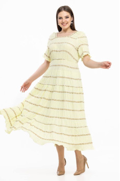 Хлопковое платье Avila 0935 желтый