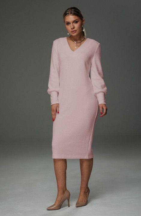 Трикотажное платье Galean Style 913 розовый