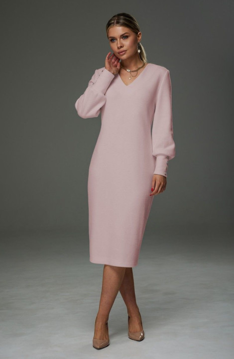 Трикотажное платье Galean Style 913 розовый