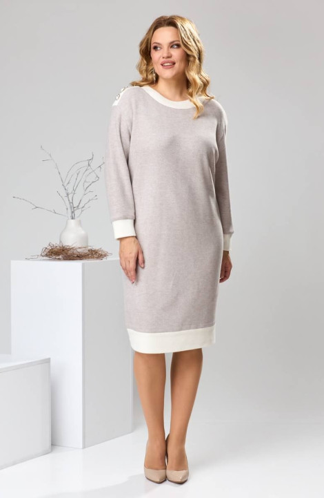 Трикотажное платье Romanovich Style 1-2593 серый