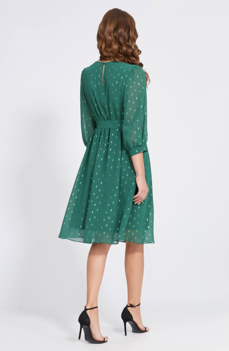 Шифоновое платье Bazalini 4824 зеленый