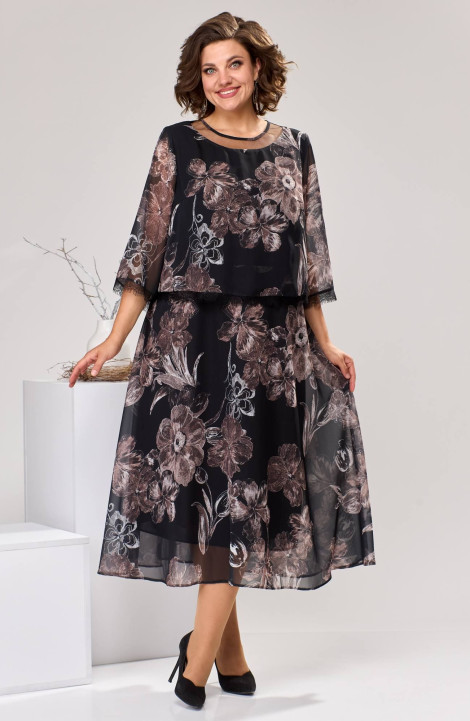 Платье Romanovich Style 1-2544 коричневый