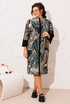 Трикотажное платье Romanovich Style 1-2459 мультиколор