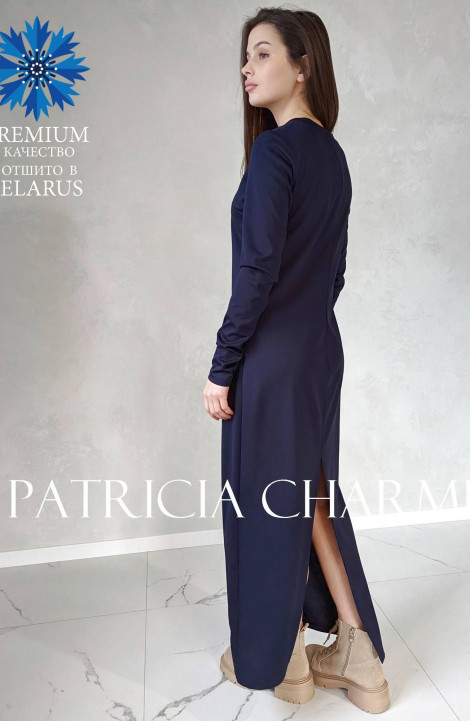 Трикотажное платье Patriciа 01-5624 темно-синий