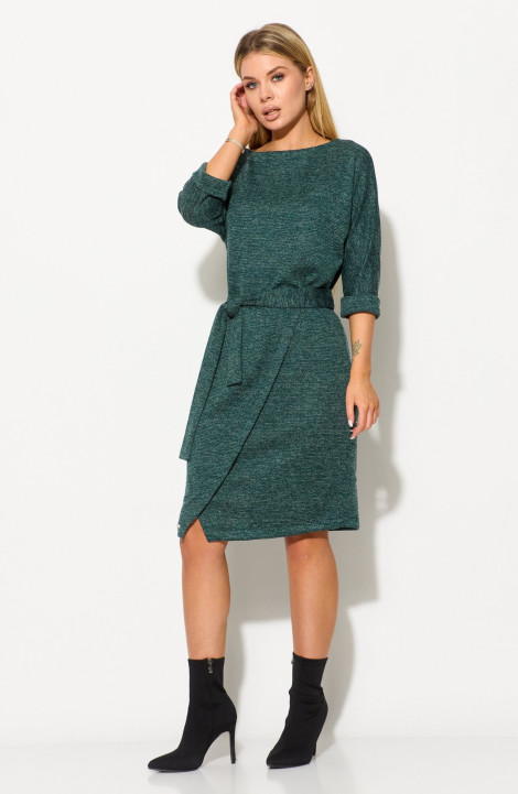 Трикотажное платье Talia fashion 419 зеленый