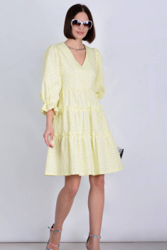 Платье Patriciа C15201-1 желтый,белый