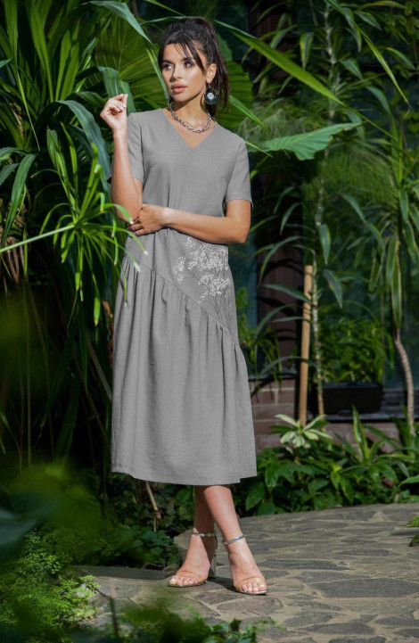 Платье Galean Style 854.1 серый