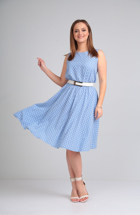 Платье Lady Line 544 голубой